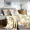 4 Piece Poly Cotton Printed Summer Sheet Set