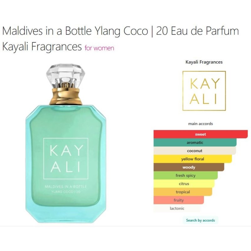 Kayali Maldives In A Bottle Ylang Coco I 20 EDP 100ml HER