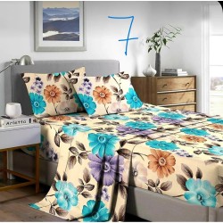 4 Piece Poly Cotton Printed Summer Sheet Set