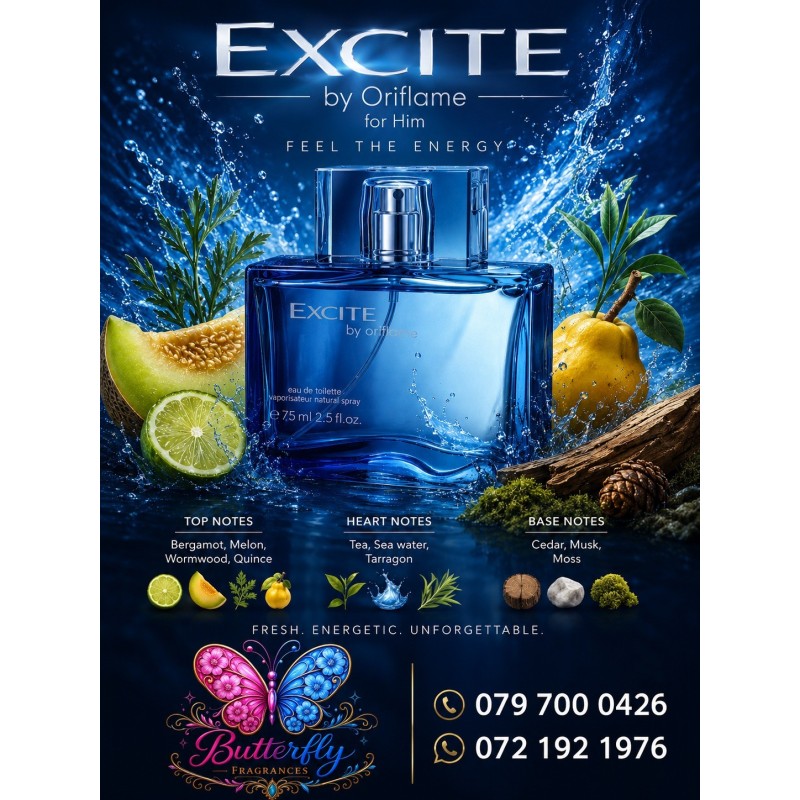 Oriflame Excite, by Dima Bilan EDT 75ml HIM