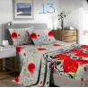 4 Piece Poly Cotton Printed Summer Sheet Set
