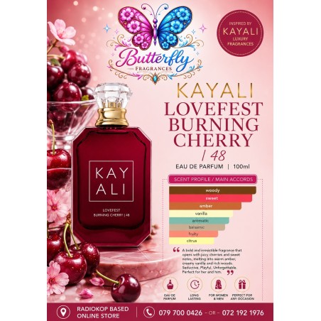 Lovefest Burning Cherry | 48 Eau de Parfum Kayali Fragrances for women and men 100ml