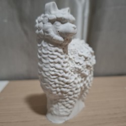 Floral Embossed Llama (3D) Plaster Paintable Figurine