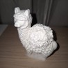 Floral Embossed Llama (3D) Plaster Paintable Figurine
