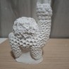 Floral Embossed Llama (3D) Plaster Paintable Figurine