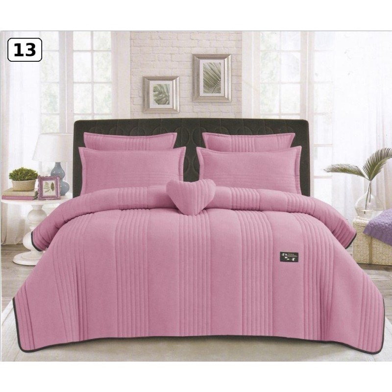 6 Piece King Size Laohoo Quilted Bedspread Set