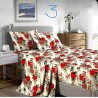 4 Piece Poly Cotton Printed Summer Sheet Set