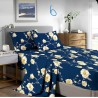 4 Piece Poly Cotton Printed Summer Sheet Set