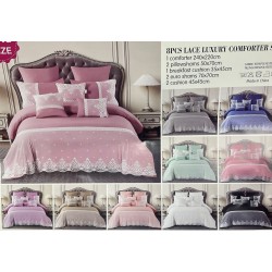 Lace King Size Comforter- 8 piece