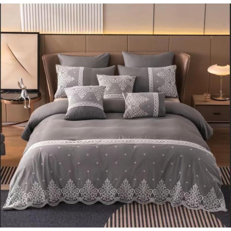 Lace King Size Comforter- 8 piece