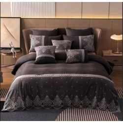 Lace King Size Comforter- 8 piece