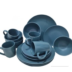 Ceramic 16 Piece Dinner Set Navy