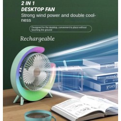 2 in 1 Rechargable Fan