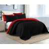 REVERSIBLE EMBOSSED COIL BEDDING -Black and Red