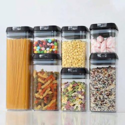7 Piece Airtight Food Storage Set, with easy lock lids