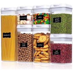 7 Piece Airtight Food Storage Set, with easy lock lids