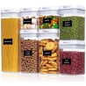 7 Piece Airtight Food Storage Set, with easy lock lids