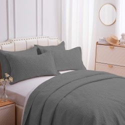 COIL QUILTED 5 PIECE BED SET  - KING SIZE