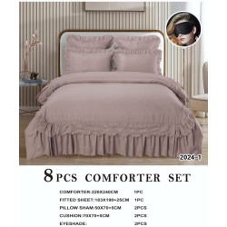 8 PIECE COMFORTER SET - KING SIZE