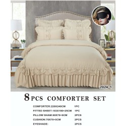 8 PIECE COMFORTER SET - KING SIZE