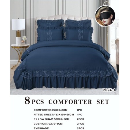 8 PIECE COMFORTER SET - KING SIZE