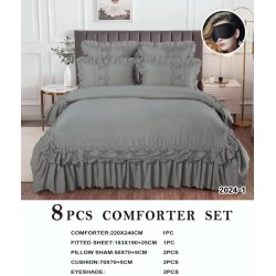 8 PIECE COMFORTER SET - KING SIZE