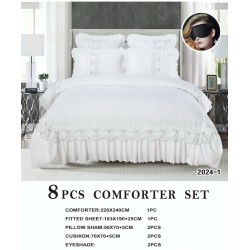 8 PIECE COMFORTER SET - KING SIZE
