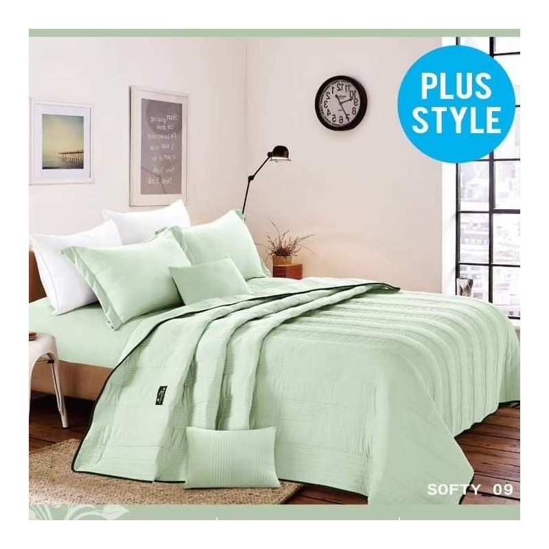 6 PIECE QUILTED KING SIZE BEDSPREAD SET