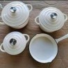7 Piece Cast Iron Pot Set White